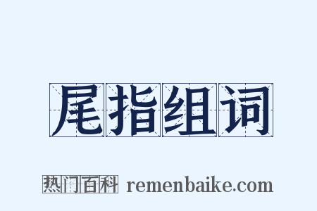 尾指组词是什么意思的图片